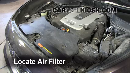 2010 Infiniti FX35 3.5L V6 Air Filter (Engine) Check